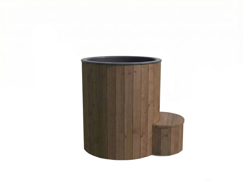 SaunaLife Model S1N Soak Series Home Cold/Hot Immersion Tub, Natural, 1-Person — product photograph