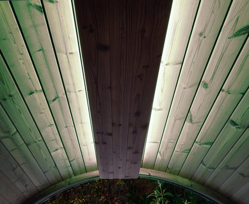 SaunaLife E-Mood - barrel ceiling illuminated white