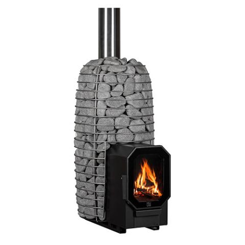 Wood-Burning Sauna Stove w/ Firebox Extension, 8.5kW