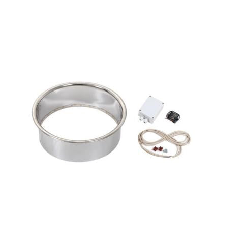 Embedding Flange w/ LED-Lighting for Cilindro Half Series 11kW Sauna Heater