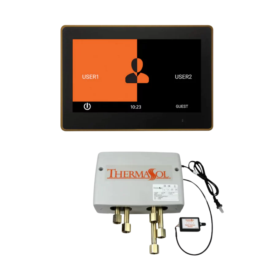 Digital Shower Package - ThermaTouch2 10 Control + Digital Shower Valve — DSPU-TT10-AB