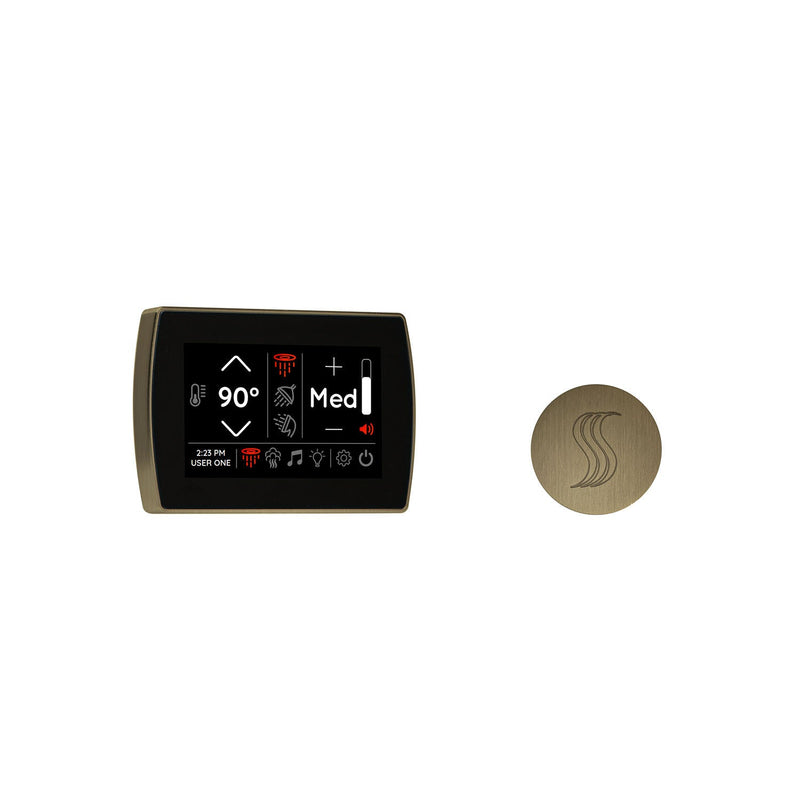 SignaTouch Control (Wall Mount) + Steam Head Kit (Round) — STCM-SVRD-AB