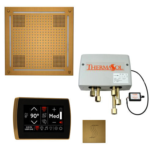 Total Wellness Package - HydroVive 18 Rainhead + SignaTouch Control (Wall Mount) + Digital Shower Valve + Steam Head Kit (Square)