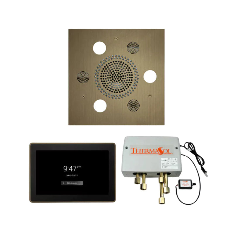 Wellness Shower Package - Serenity Advanced Rainhead (Square) + ThermaTouch2 15 Control + Digital Shower Valve — WSP15S-AB