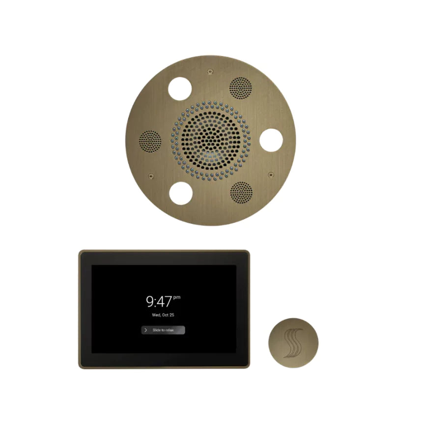 Wellness Steam Package - Serenity Advanced Rainhead (Round) + ThermaTouch2 15 Control + Steam Head Kit (Round) — WSTP15R-AB