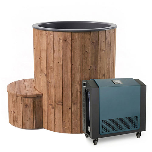 SaunaLife S1NC tub, chiller/heater and matching steps