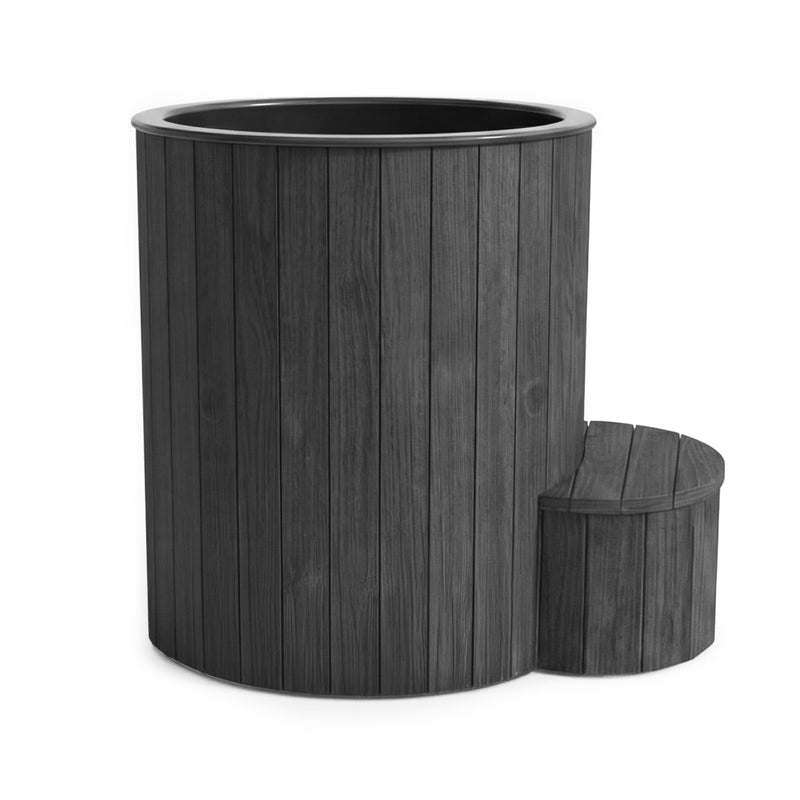 SaunaLife Model S1B Soak Series Home Cold/Hot Immersion Tub, Black, 1-Person — product photograph