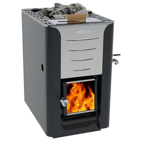Pro Series 24.1kW Wood-Burning Sauna Stove w/Water Tank