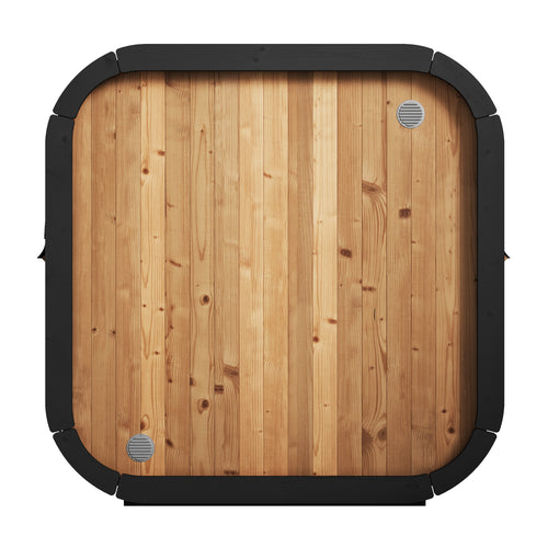 SaunaLife CL4G cube sauna, natural-wood rear wall