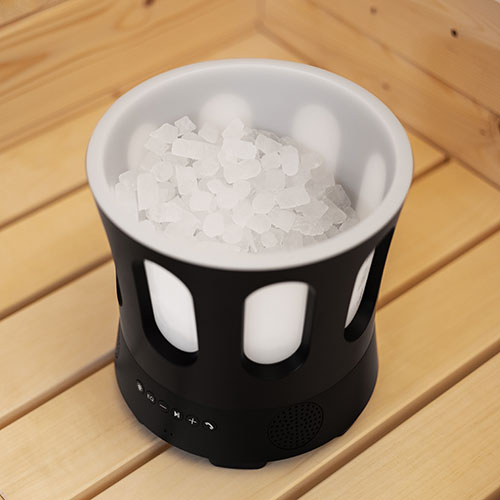 SaunaLife Zone - bucket filled with ice