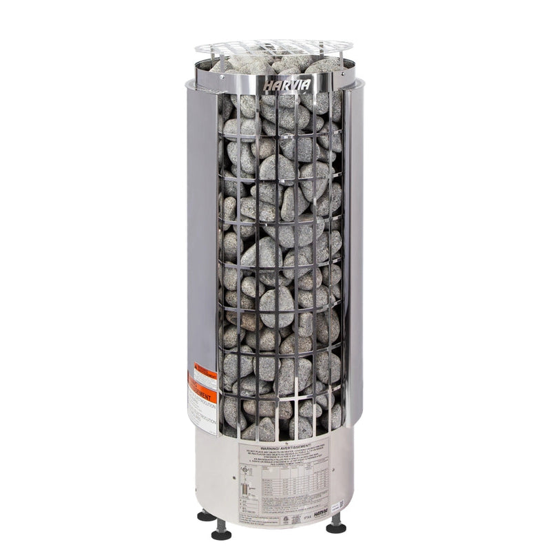Cilindro Half Series 10.5kW Stainless-Steel Sauna Heater, 240V 1PH — HPCS11U1HUL