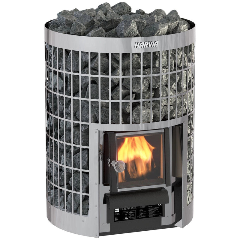 Cilindro Series 16kW Wood-Burning Sauna Stove — WKPC16S
