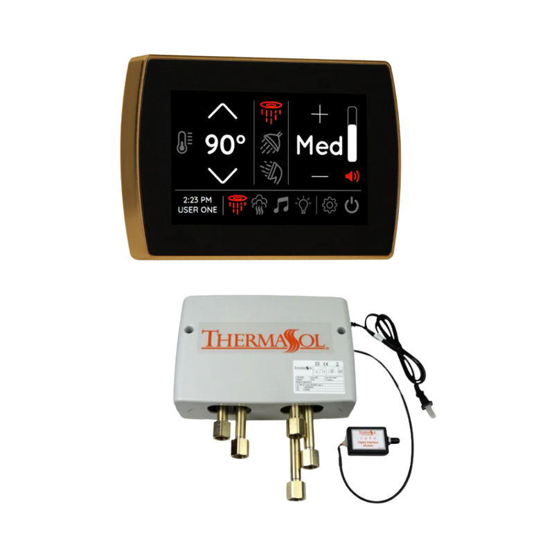 Digital Shower Package - SignaTouch Control (Wall Mount) + Digital Shower Valve — DSP-SIGF-AB