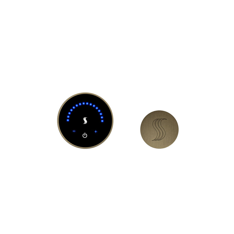 MicroTouch Control (Wall Mount, Round) + Steam Head Kit (Round) — MTC-SVRD-AB