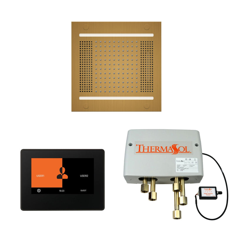 Wellness Shower Package - HydroVive 14 Rainhead + ThermaTouch2 7 Control + Digital Shower Valve