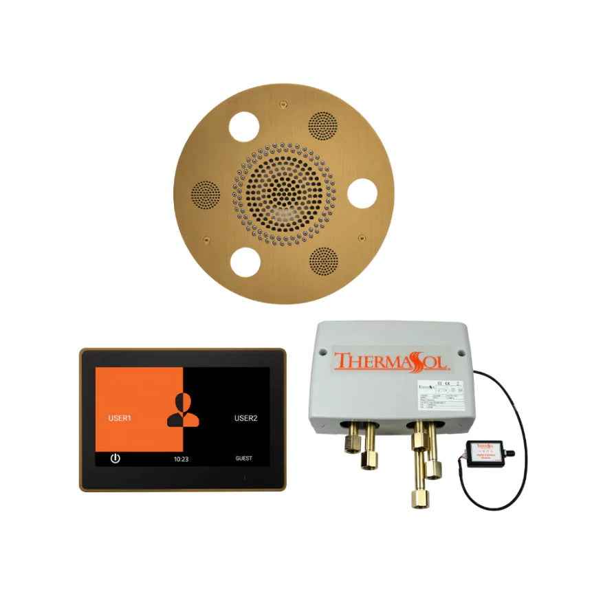 Wellness Shower Package - Serenity Advanced Rainhead (Round) + ThermaTouch2 10 Control + Digital Shower Valve — WSP10R-AB